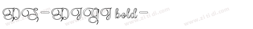 DS-DIGI bold字体转换